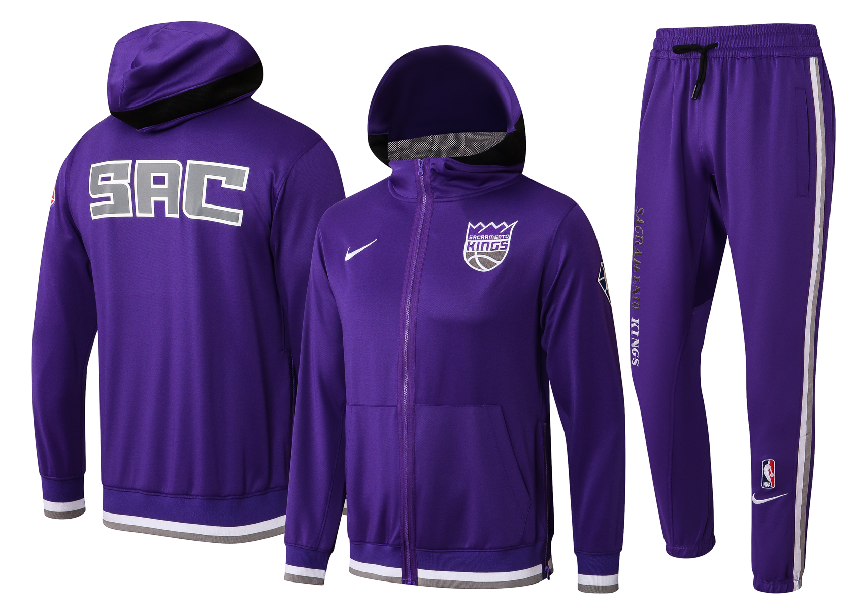 Men Sacramento Kings purple 2024 NBA Nike Training suit
